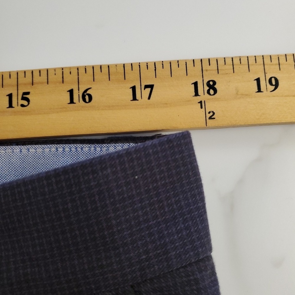 Tommy Hilfiger‎ Mens Dress Pants 33 / 32 Blue Gray mini check plaid pattern - Picture 6 of 10
